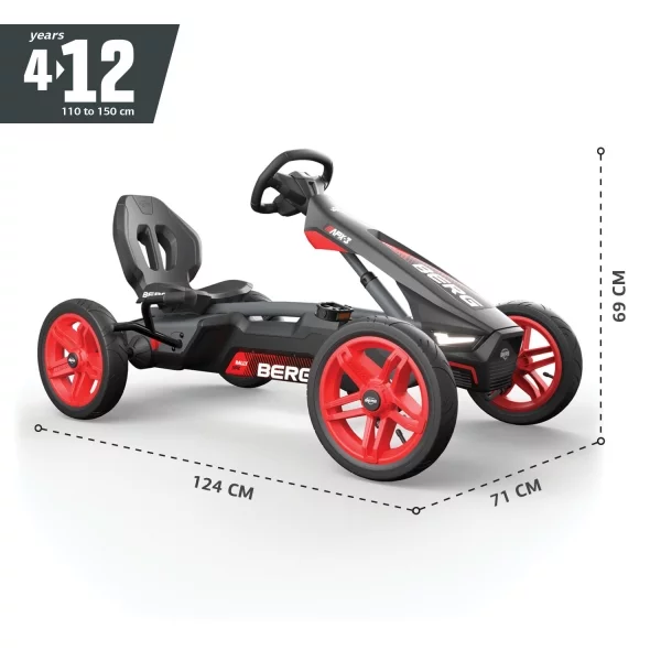 Berg Go-Kart Rally APX Red, 3 Gears
